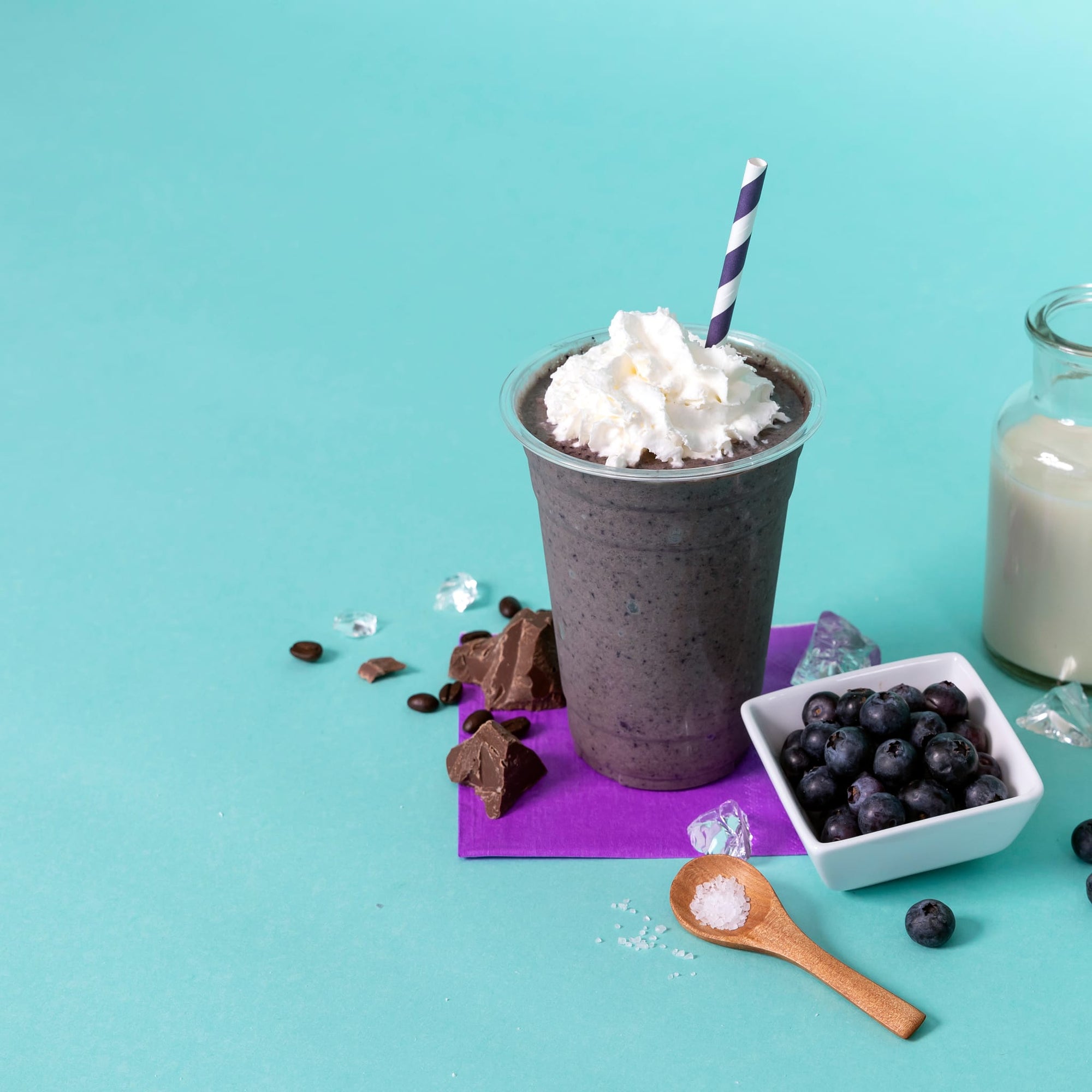 Deep Blueberry Frappe