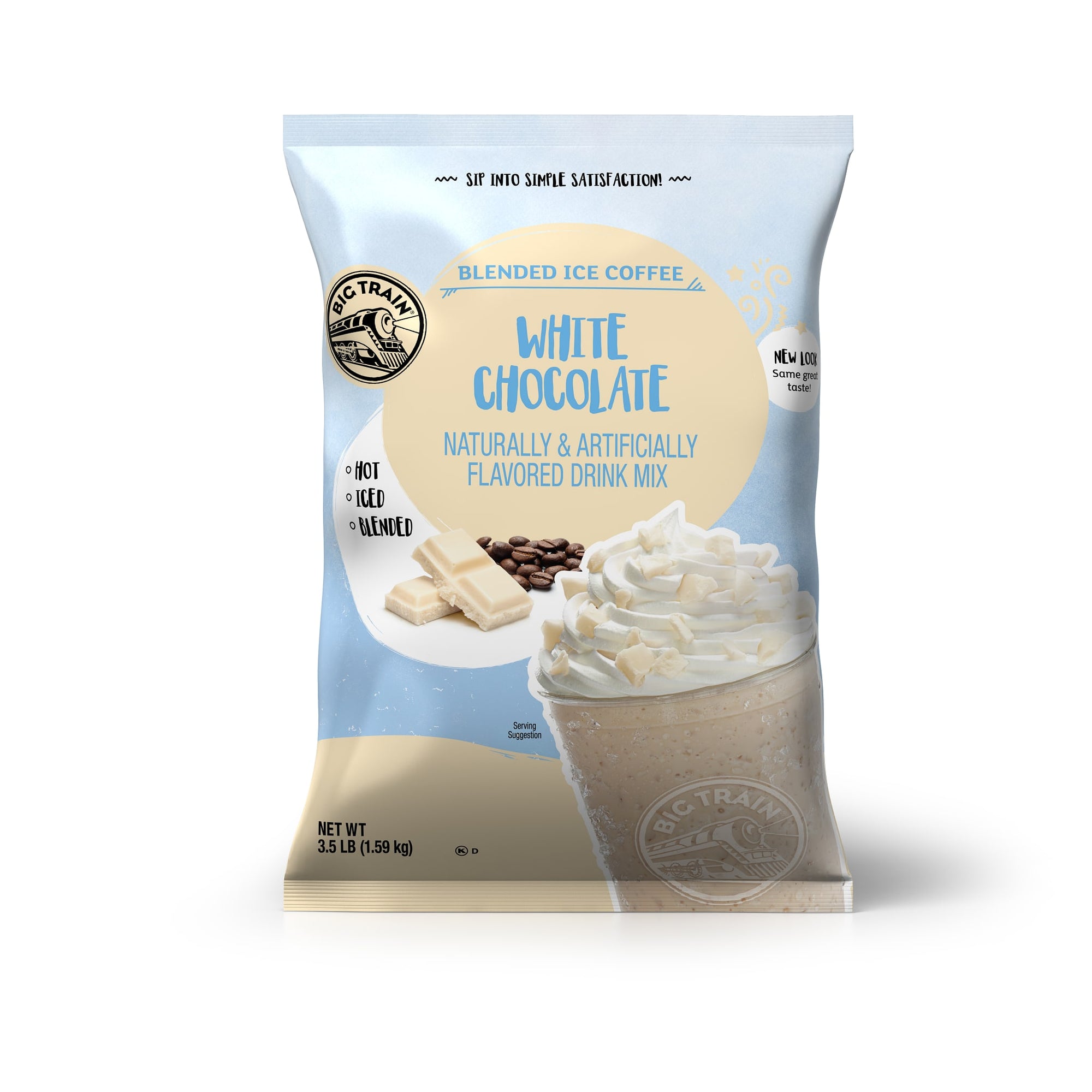 White Chocolate Latte Blended Ice Coffee Beverage Mix