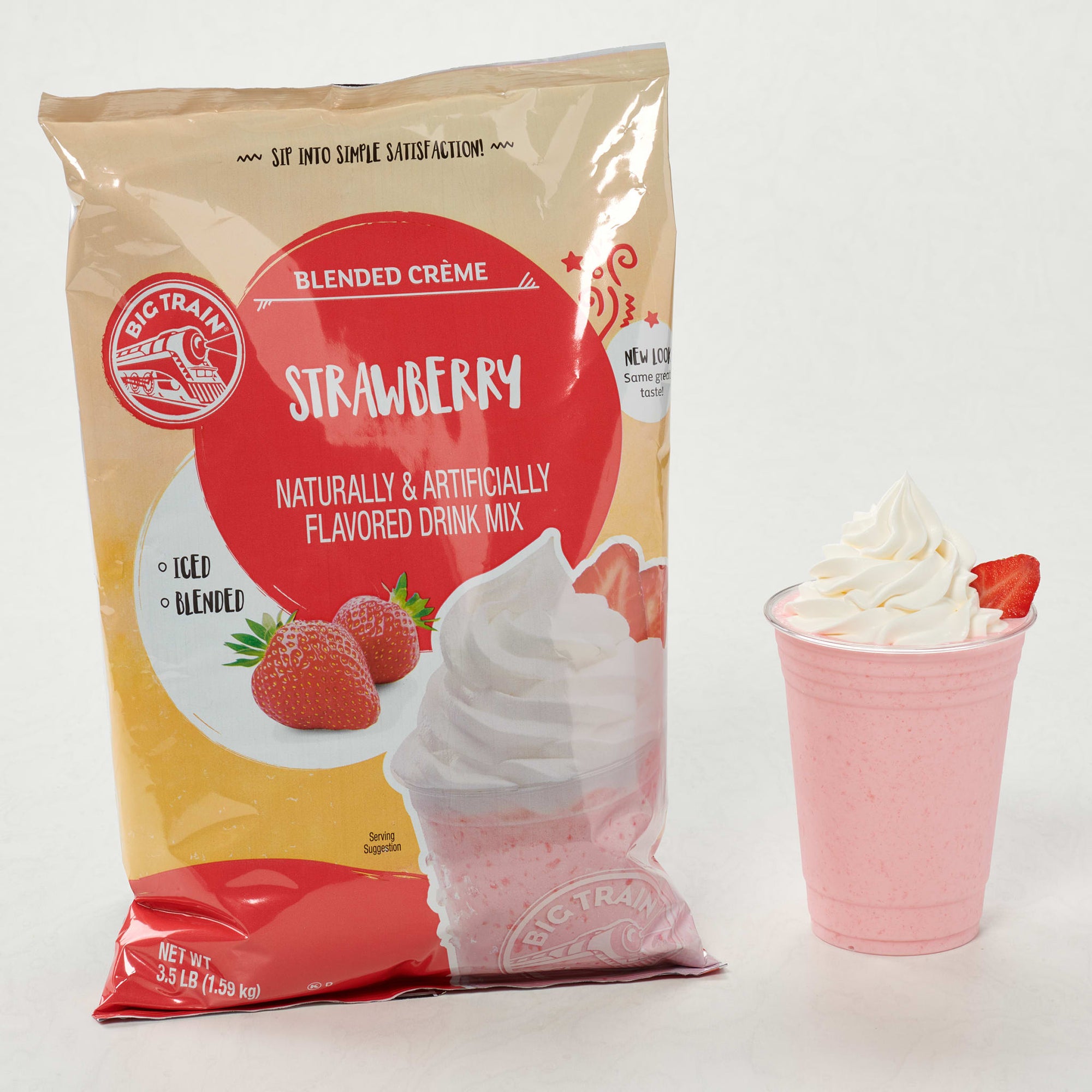 Strawberry Blended Creme Beverage Mix