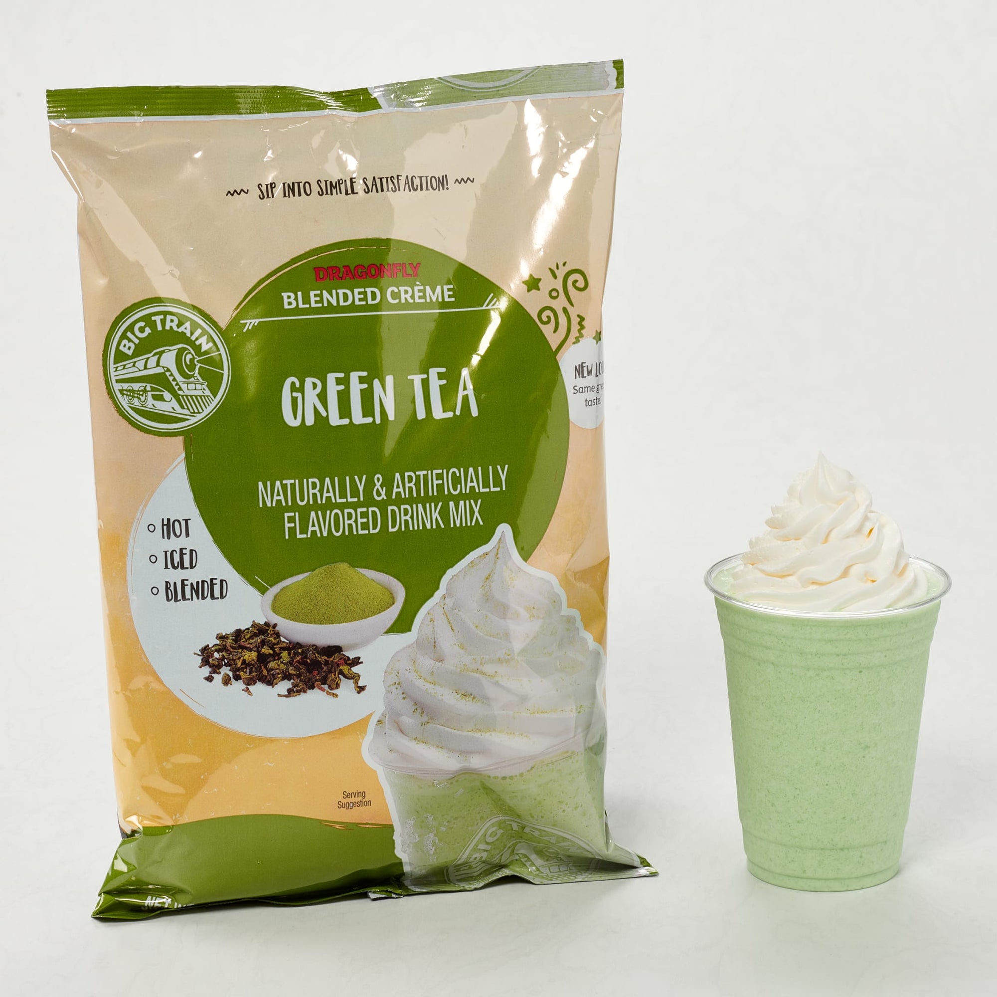 Dragonfly Green Tea Blended Creme Beverage Mix