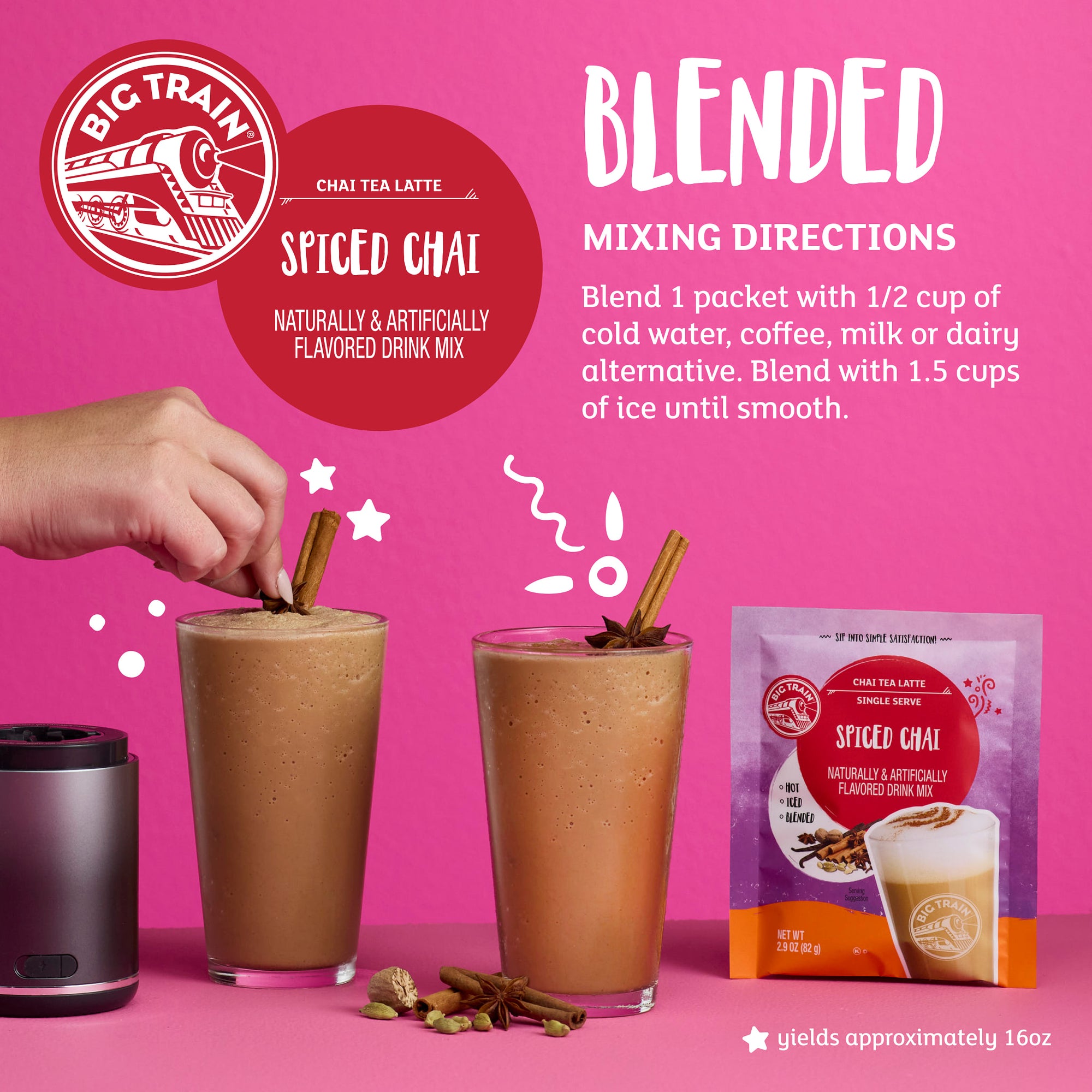 Spiced Chai Tea Latte Beverage Mix Sachet