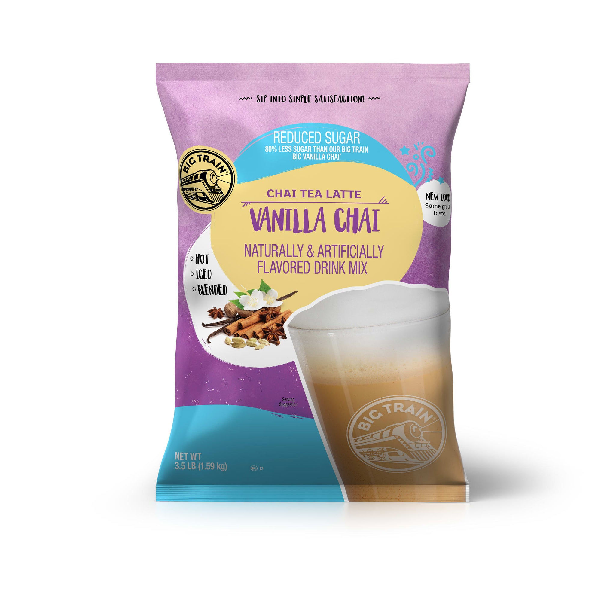 No Sugar Added Vanilla Chai Tea Latte Beverage Mix