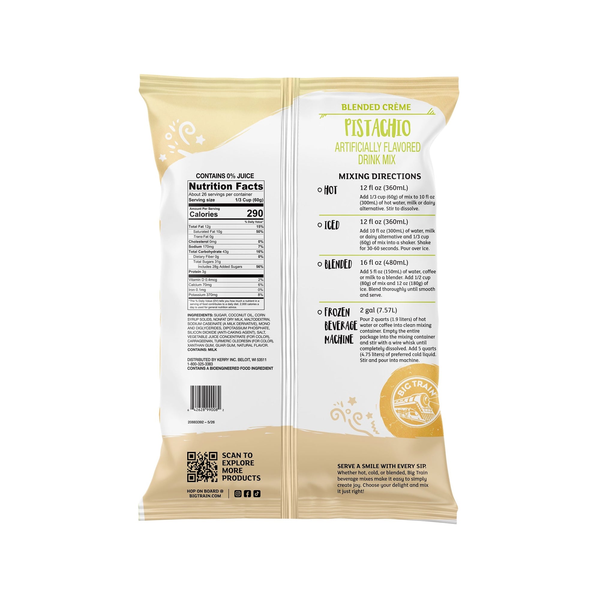 Pistachio Blended Creme Beverage Mix