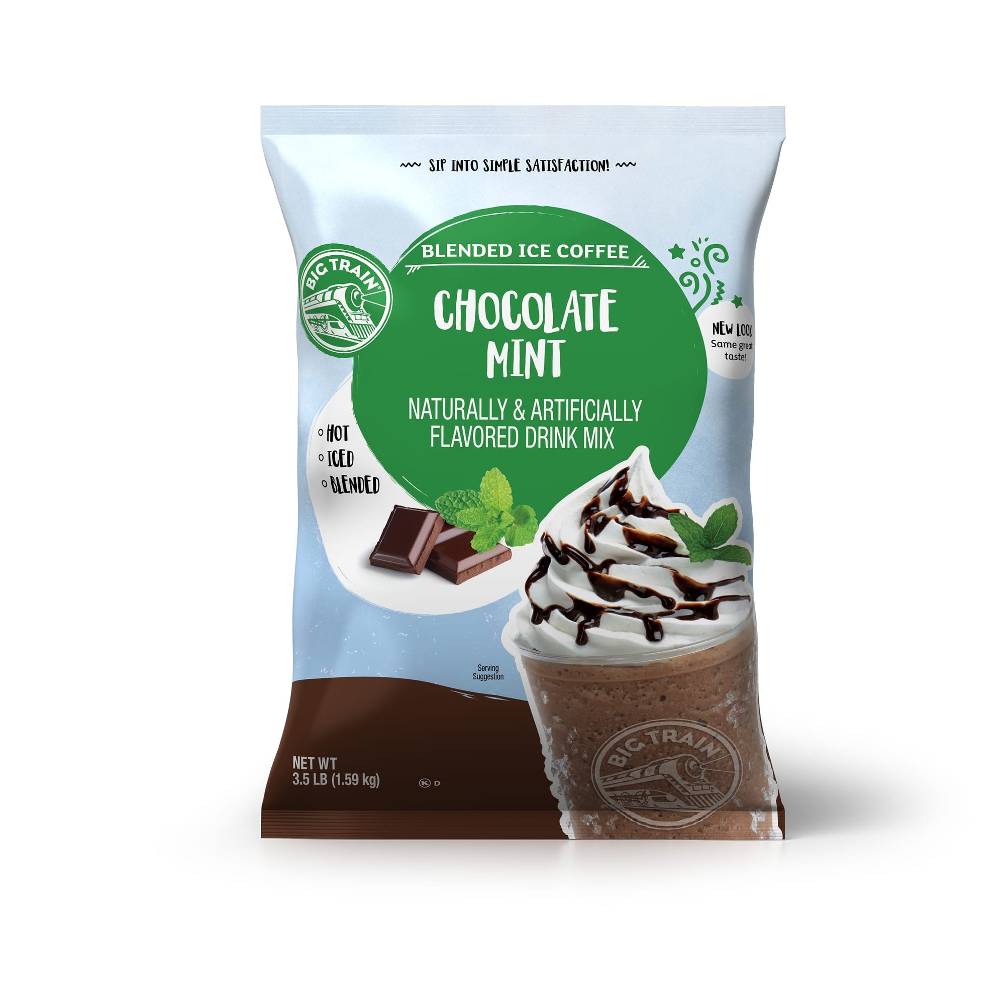 Chocolate Mint Blended Ice Coffee Beverage Mix