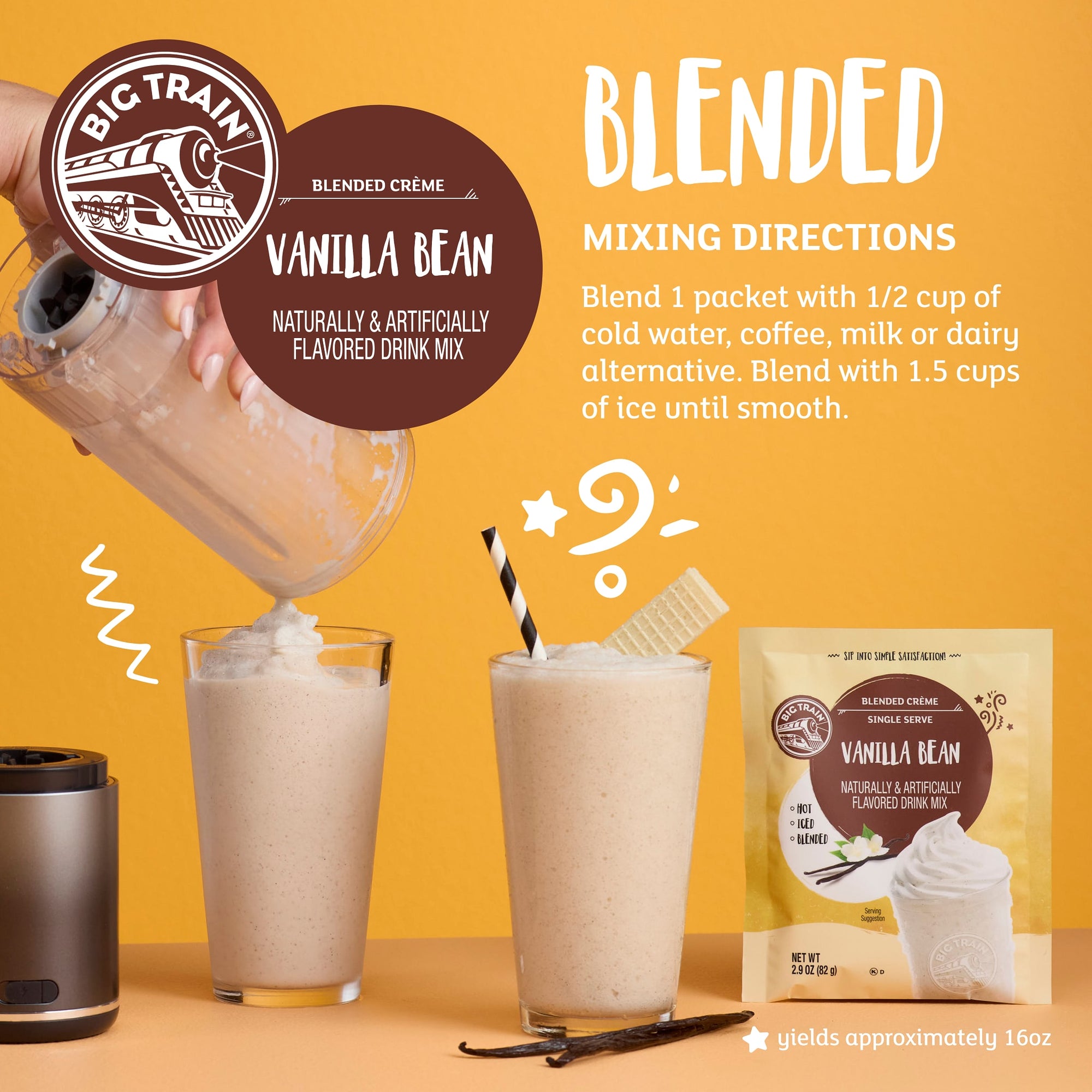 Vanilla Bean Blended Creme Beverage Mix Sachets