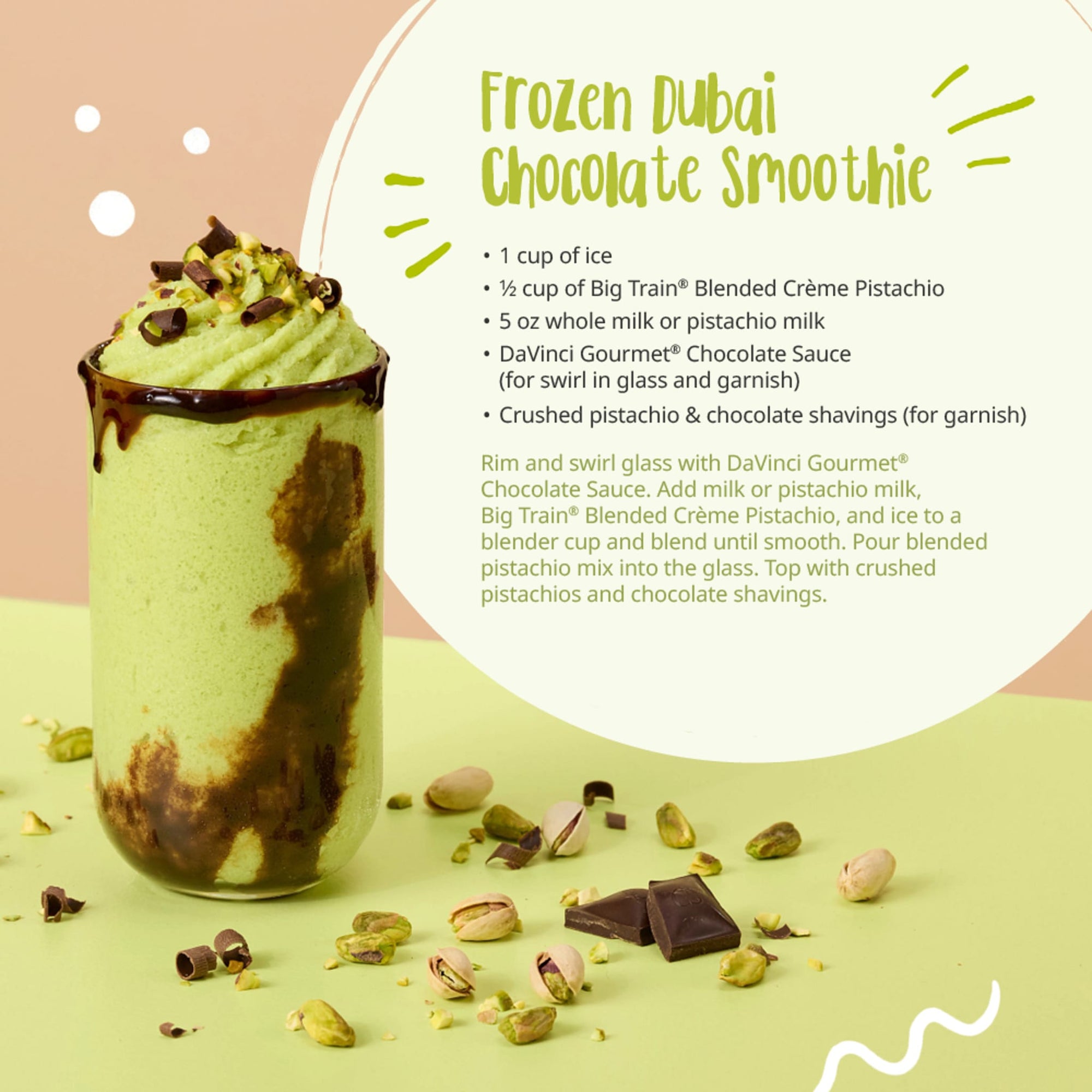 Pistachio Blended Creme Beverage Mix