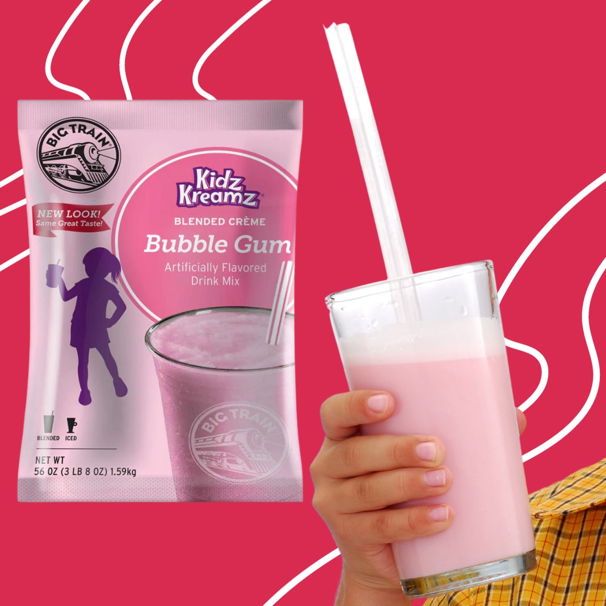 Kidz Kreamz Bubble Gum Blended Beverage Mix