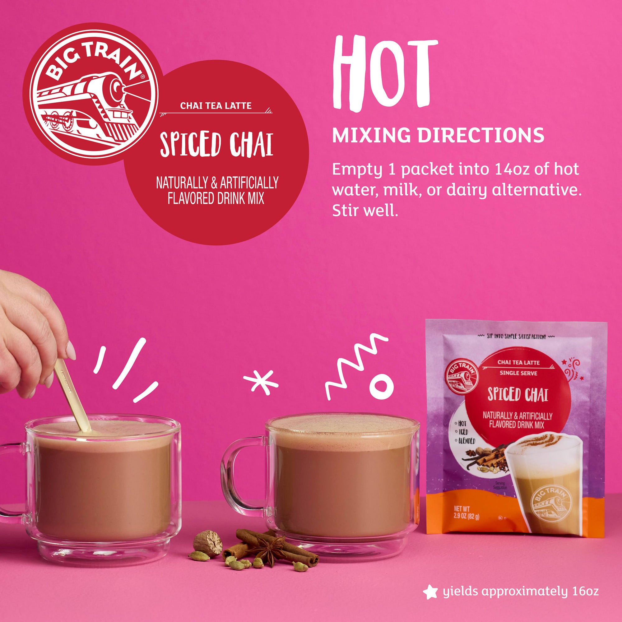 Spiced Chai Tea Latte Beverage Mix Sachet