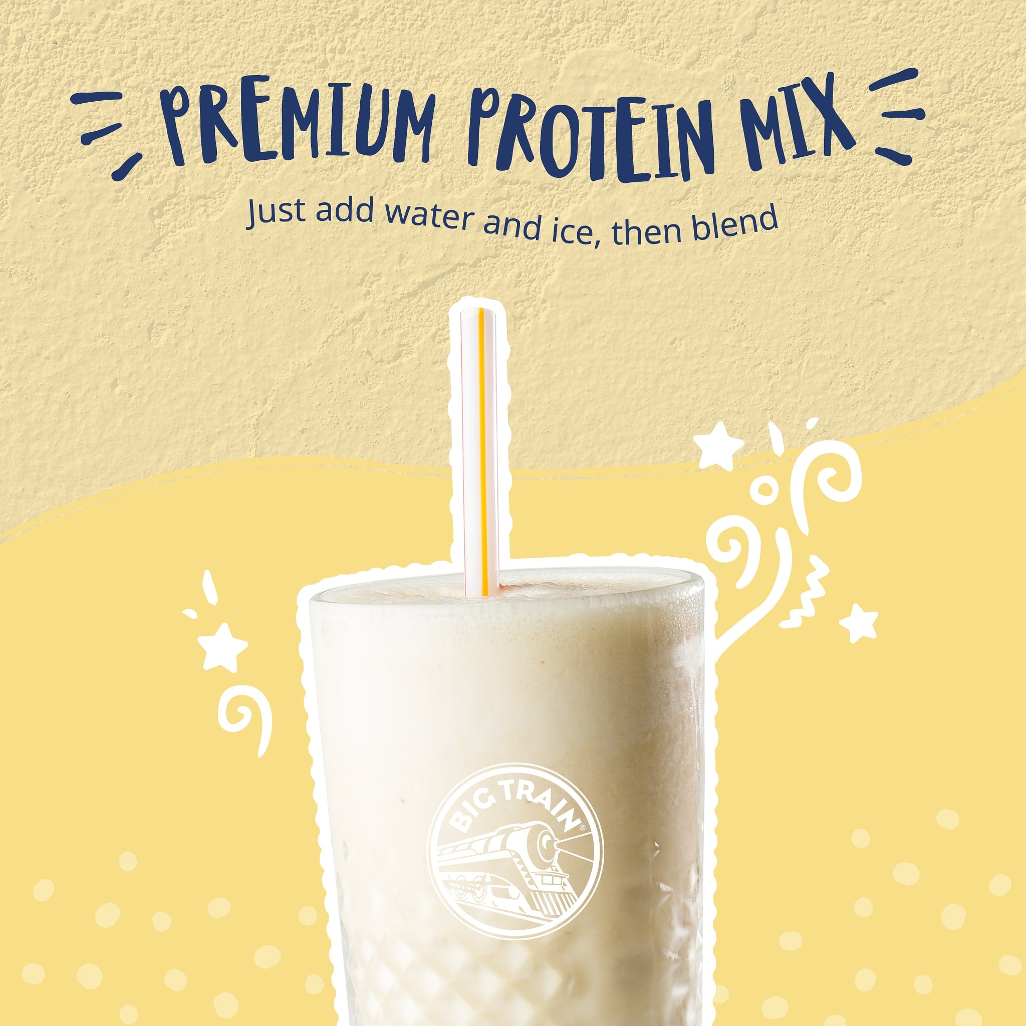 Frape Train Big Train Fit Frappe Vanilla Protein Beverage Mix