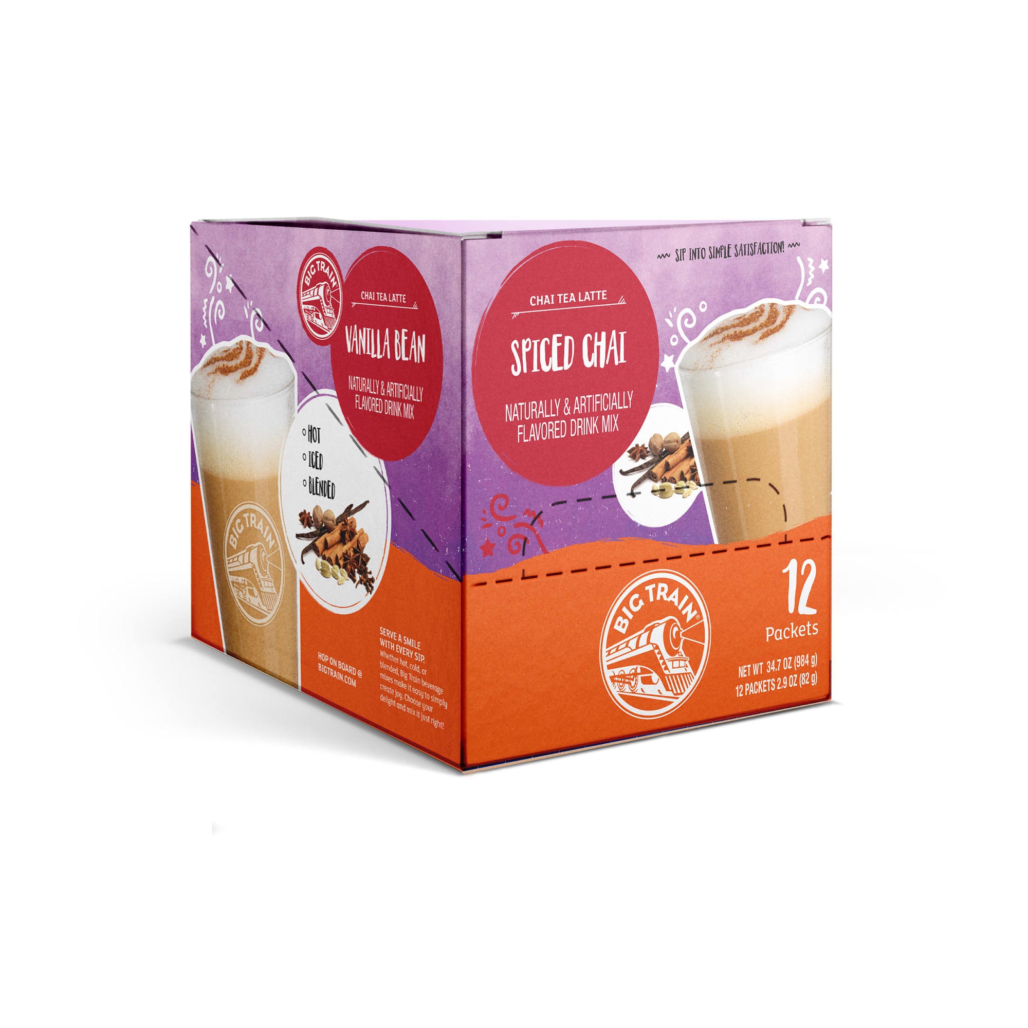 Spiced Chai Tea Latte Beverage Mix Sachet