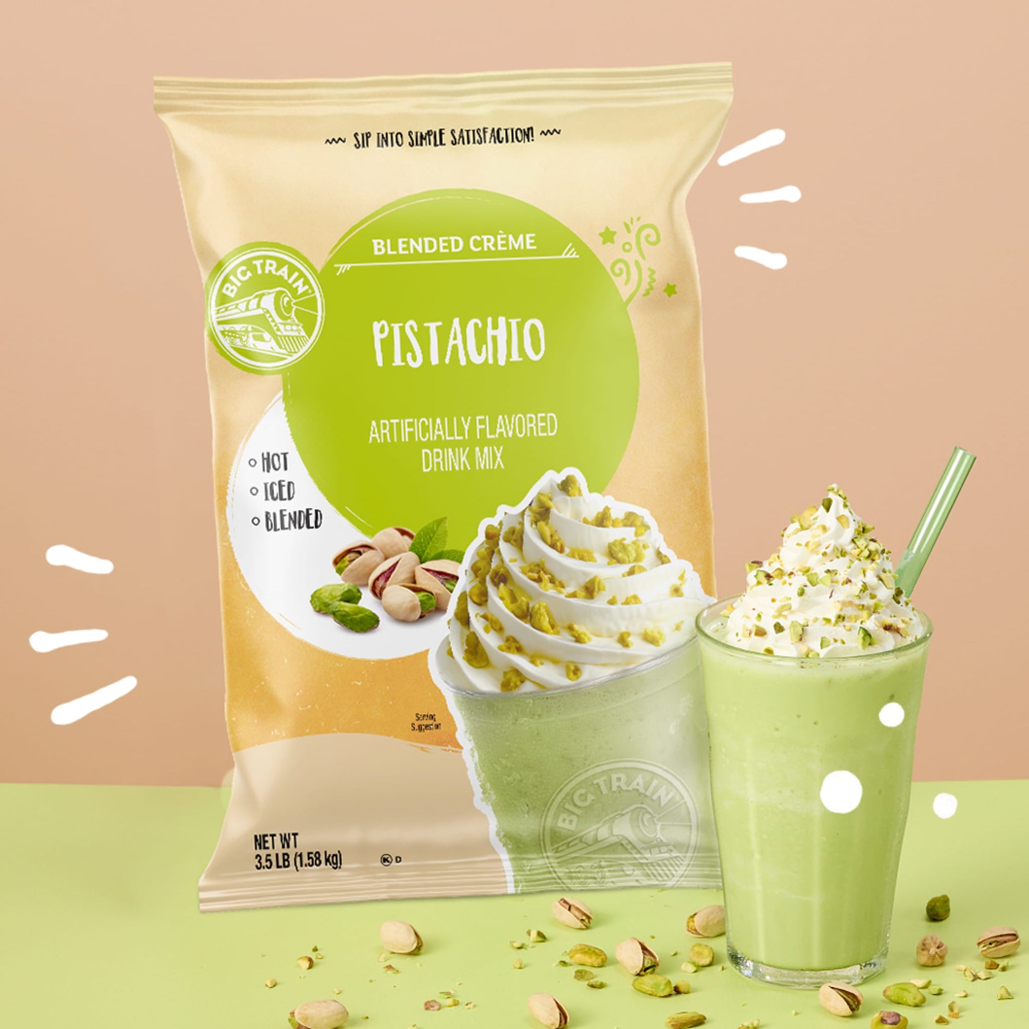 Pistachio Blended Creme Beverage Mix