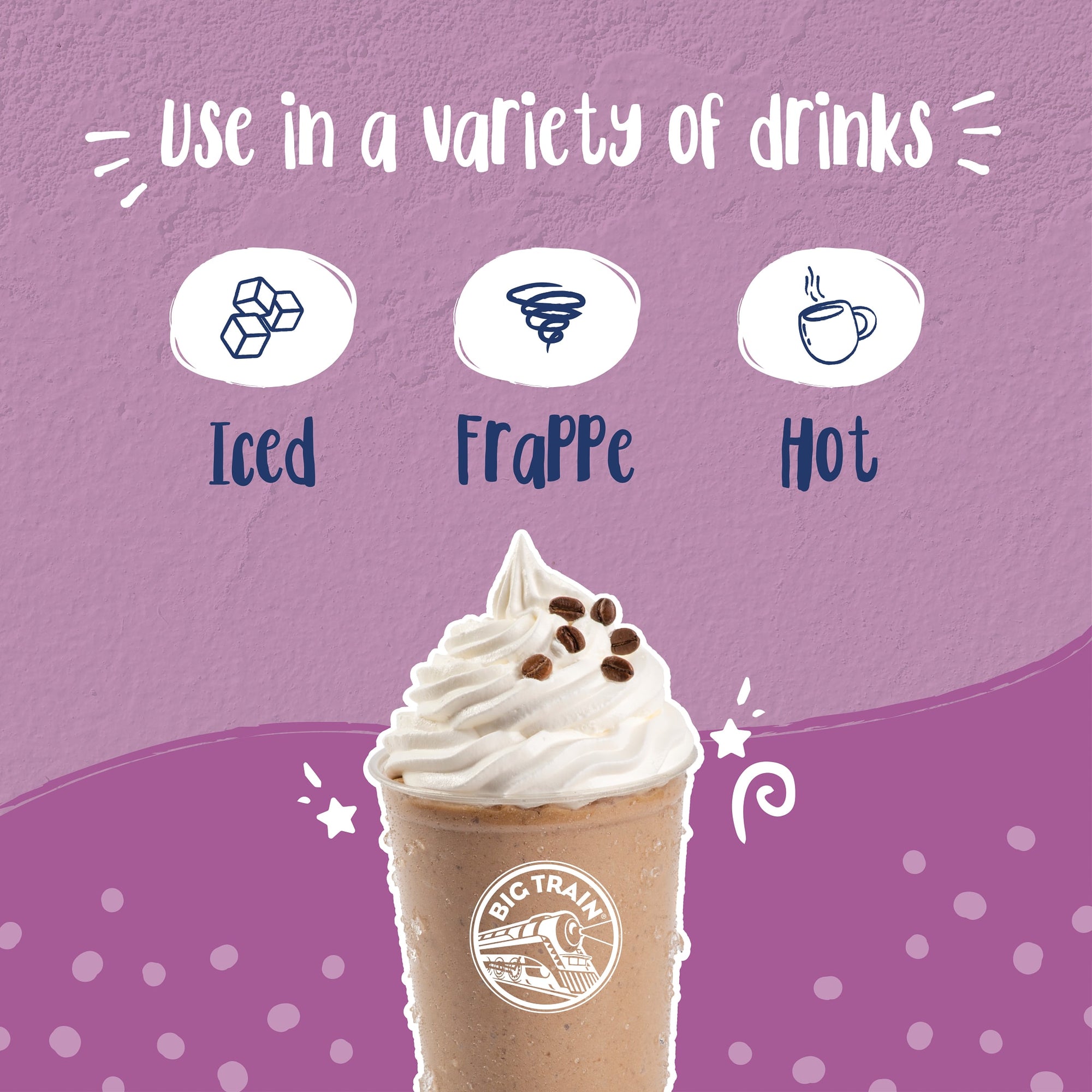 White Chocolate Latte Blended Ice Coffee Beverage Mix