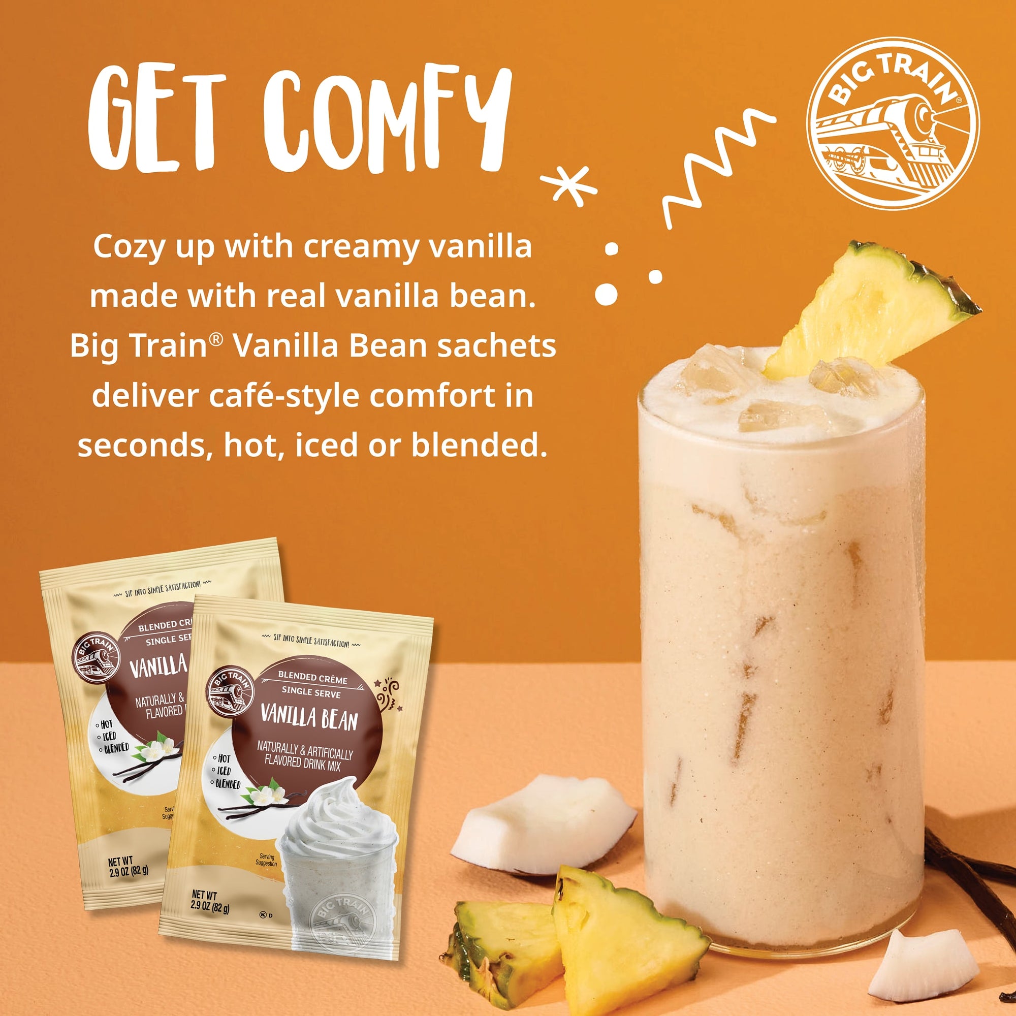 Vanilla Bean Blended Creme Beverage Mix Sachets
