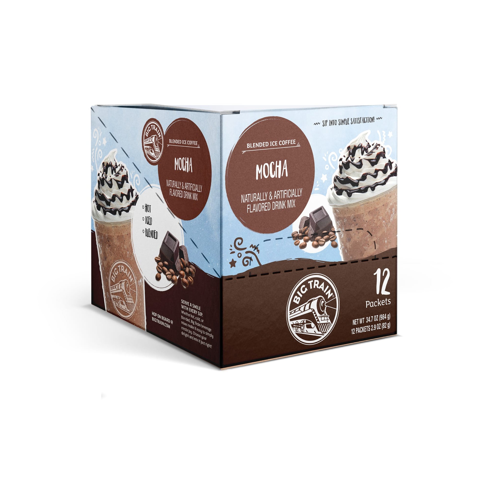 Mocha Blended Iced Coffee Beverage Mix Sachet