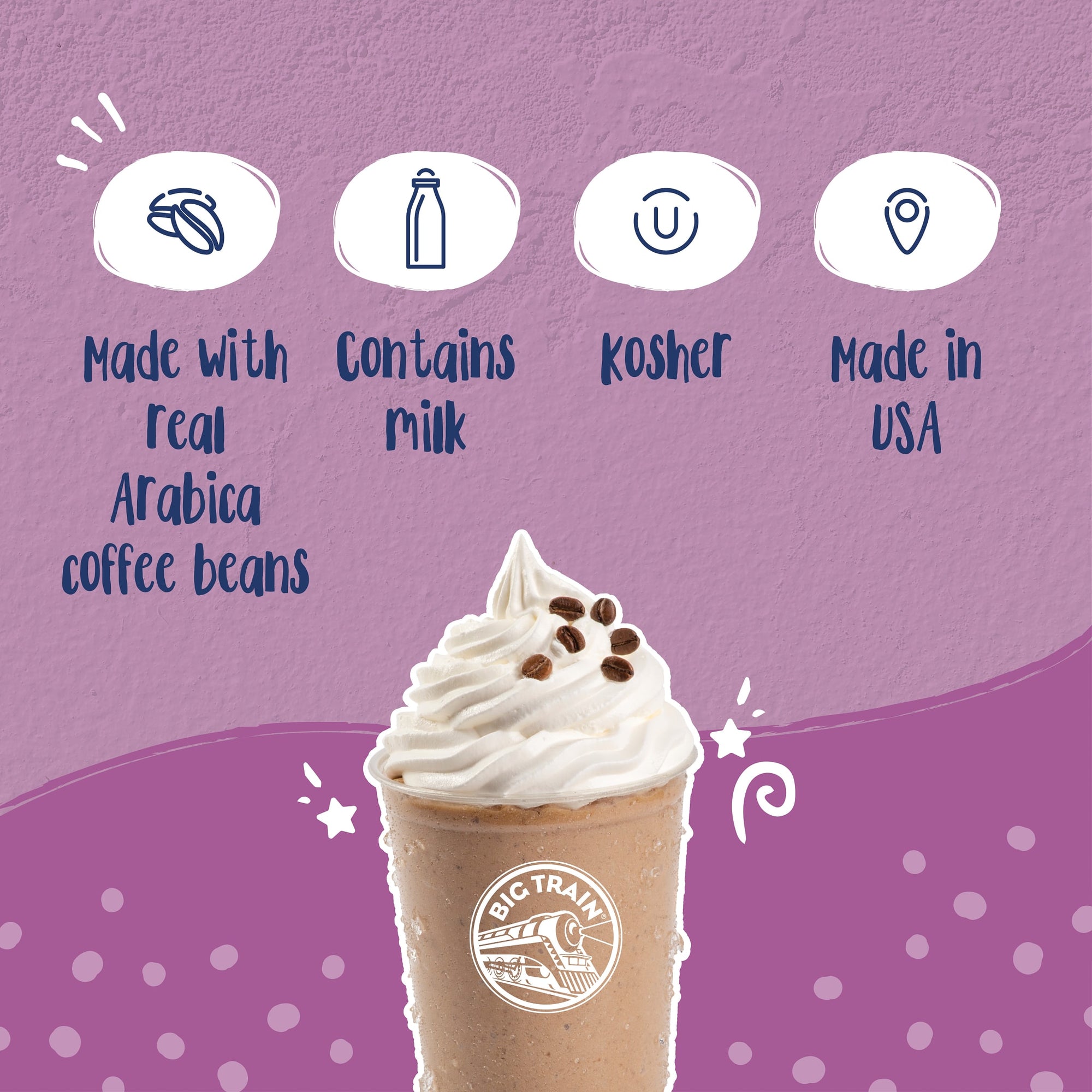 White Chocolate Latte Blended Ice Coffee Beverage Mix