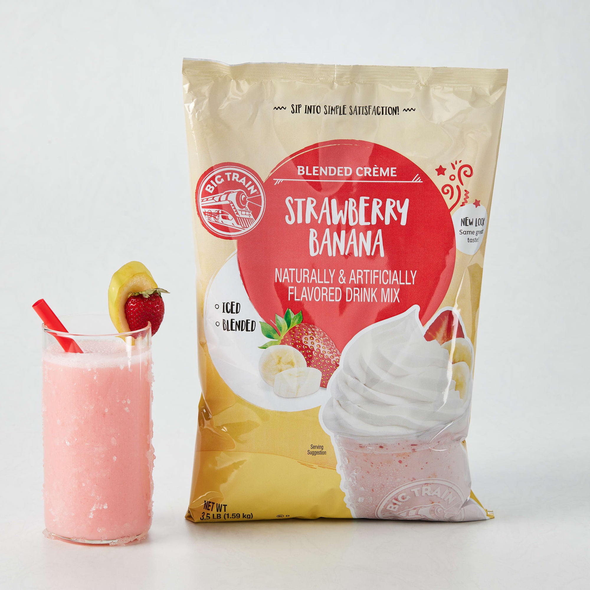 Strawberry Banana Blended Creme Beverage Mix